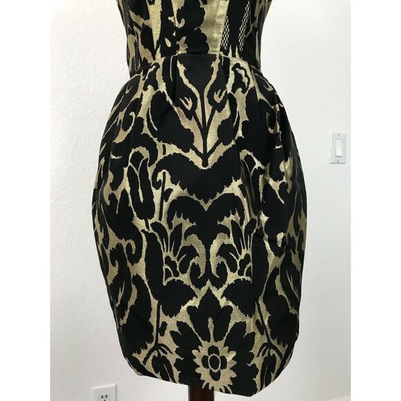 H&M Metallic Print Strapless Bodycon Mini Dress - Picture 3 of 9